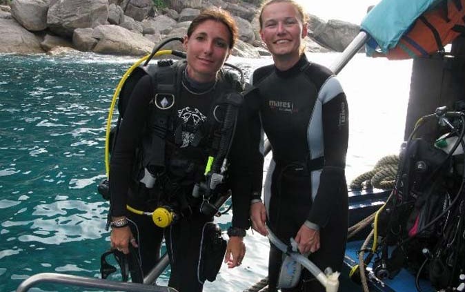 Divemaster trainee onboard M/V Amarpon