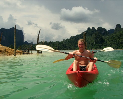 Khao Sok- Nationalpark - Ein großer Spaß ist das Kanufahren