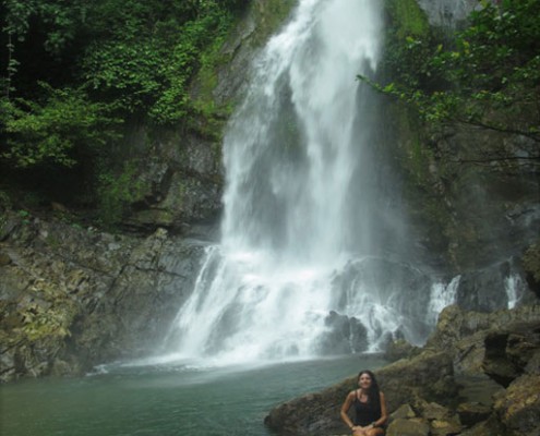 The water fall in Si Phang Nga National Park